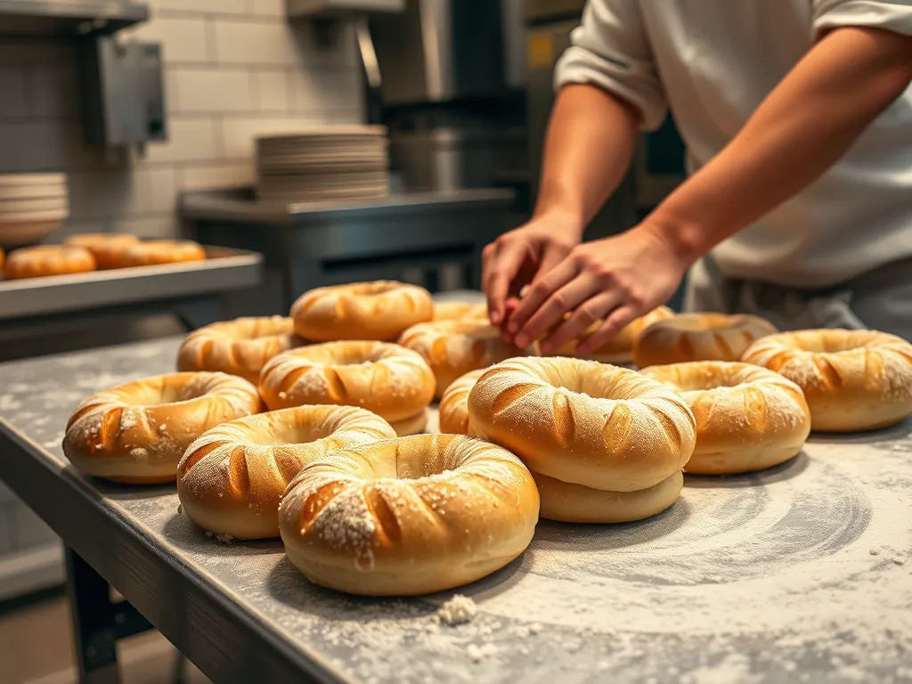 Bagel Baking Process